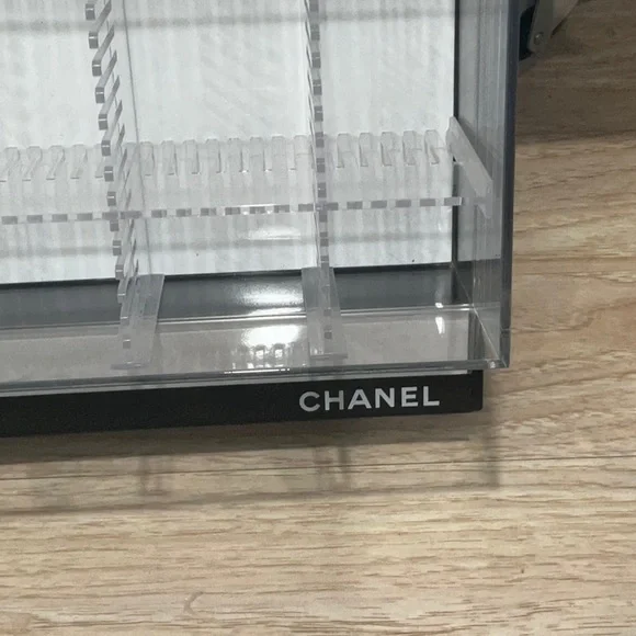 CHANEL Clear and Black Makeup Organizer Store Display from 2017 - Picture 2 of 12